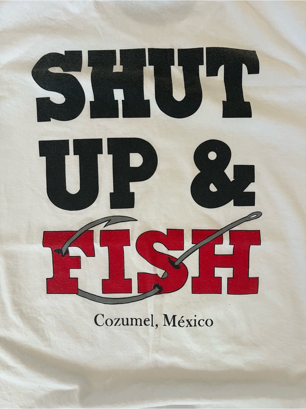Shut Up & Fish Cozumel Graphic Tee - White View 4